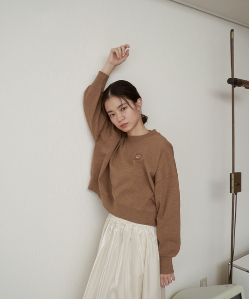 moi tytto ニット セーター ロゴサマーニット レディース