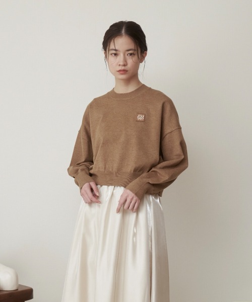 トップス moi moi tytto ニット セーター ロゴサマーニット レディース
