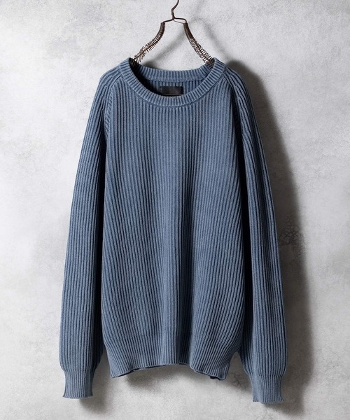 NUMBER (N)INE セーター ニット VINTAGE OVERDYE ACID WASHED CREWNECK
