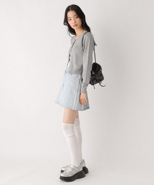 Heather（ヘザー） スカート サイドレースデニムミニスカート 327839