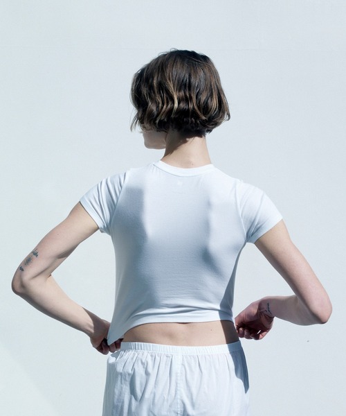 BIOTOP tシャツ WOMEN「Hanes for BIOTOP」TRIBLEND CROPPED T