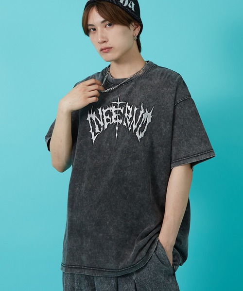 エンフェルド スビン天竺レアスリブTシャツ ENFOLD(エンフォルド)｜スビン天竺 スリットロングスリーブ Tシャツ