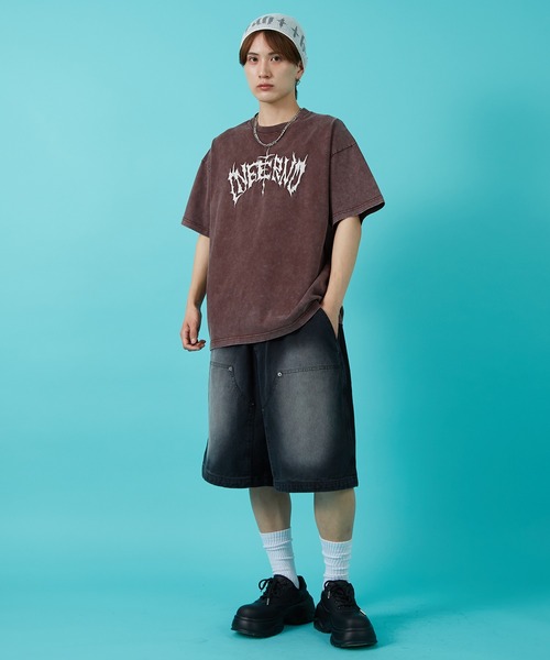 天竺ロゴ入りショートTシャツ　coffee　cloth＆cross Hug O War - 天竺ロゴ入りショートTシャツ coffee cloth＆crossの通販