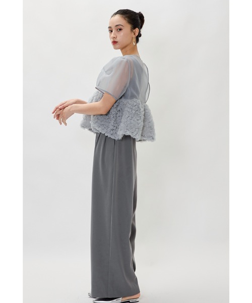 niana パンツドレス スウェルペプラムセットアップパンツドレス