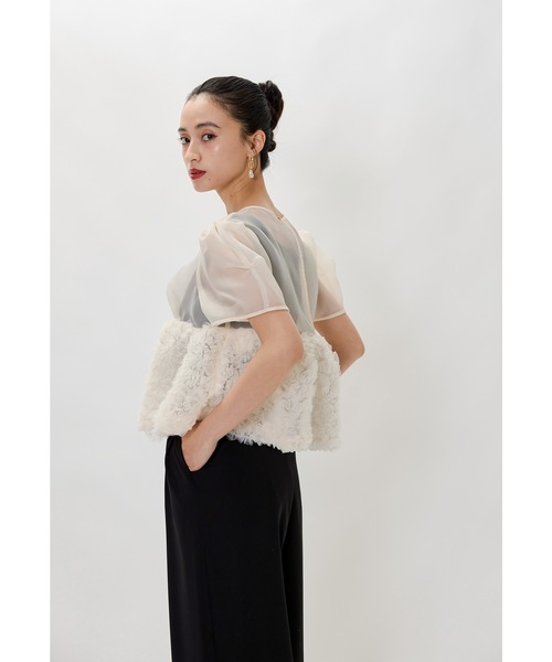 niana ニアナ スウェルペプラムセットアップパンツドレス グレー Mサイズ ニアナ niana スウェルペプラムセットアップパンツドレス 2点
