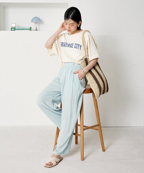 FREAK'S STORE パンツ カラージョーゼットパンツ/レーヨン