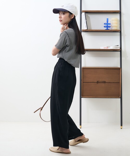 FREAK'S STORE パンツ カラージョーゼットパンツ/レーヨン