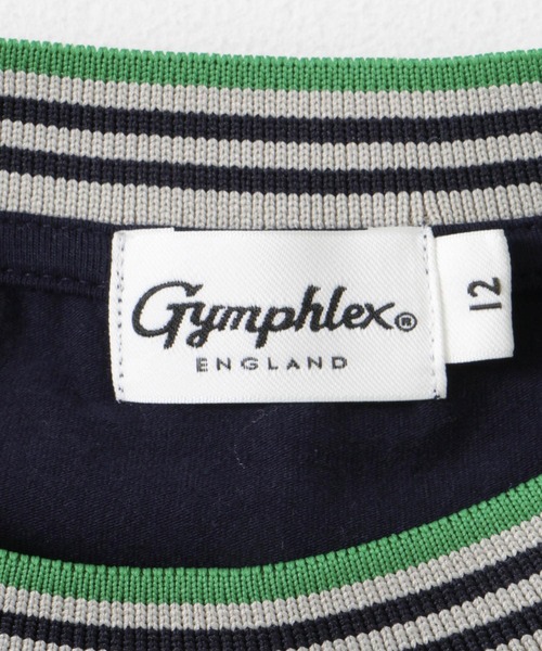 GYMPHLEX tシャツ GYMPHLEX KNIT-LINE T-SHIRTS レディース