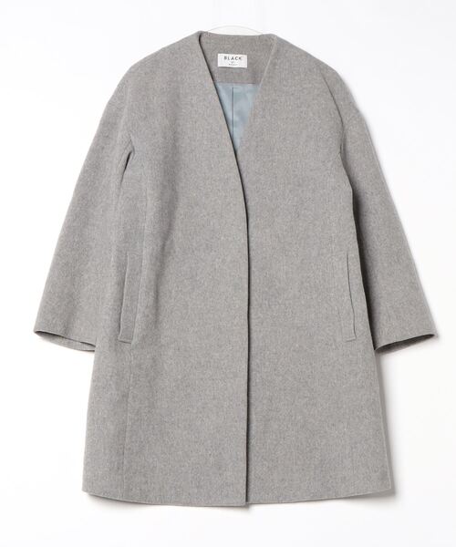 BLACK BY MOUSSY（ブラックバイマウジー） ノーカラーコート 1 グレー
