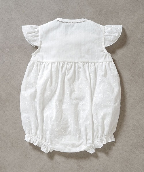 ベビー服 ロンパース 「10mois(ディモワ)」レースロンパース 60cm・70cm・80cmの画像