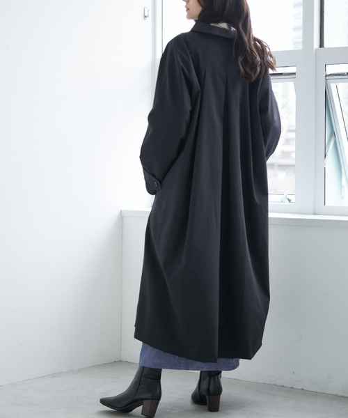 「ECRIRE」 ステンカラーコート M ベージュ レディース_画像7