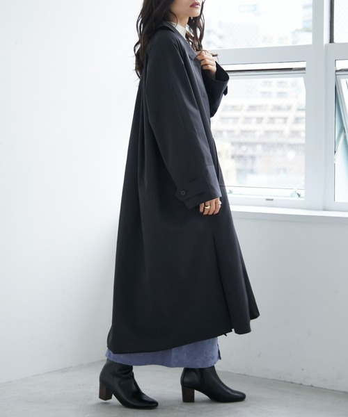 「ECRIRE」 ステンカラーコート M ベージュ レディース_画像8