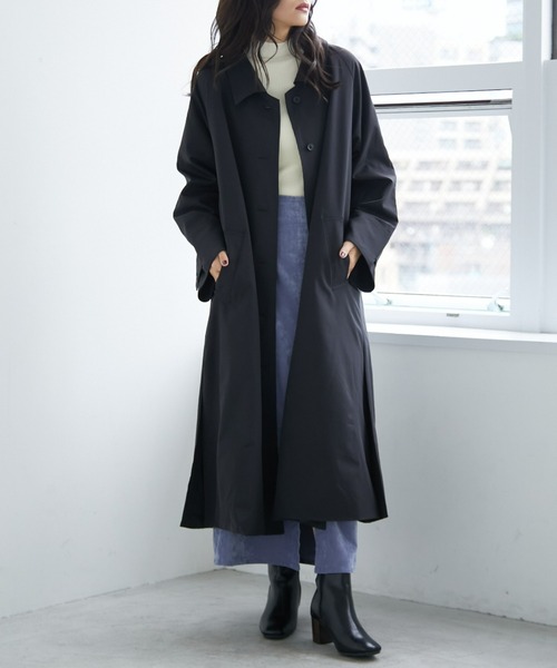 「ECRIRE」 ステンカラーコート M ベージュ レディース_画像9