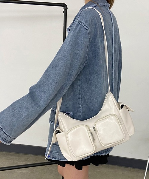 rire ショルダーバッグ バッグ フロントフラップポケットショルダー
