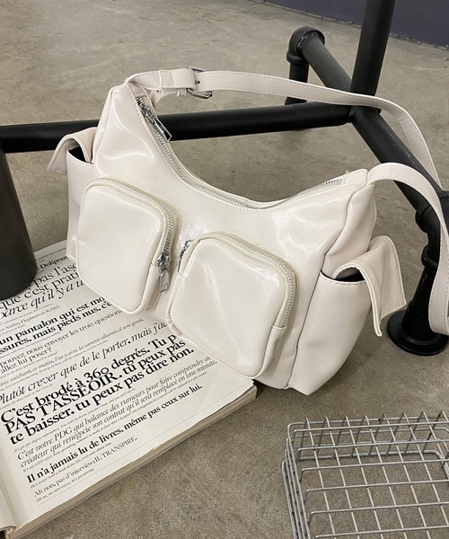 rire ショルダーバッグ バッグ フロントフラップポケットショルダー