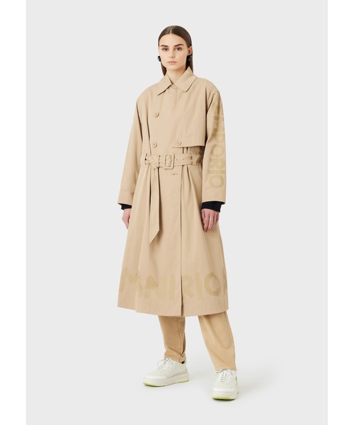 EMPORIO ARMANI 「EMPORIO ARMANI」 トレンチコート 36 サンドベージュ
