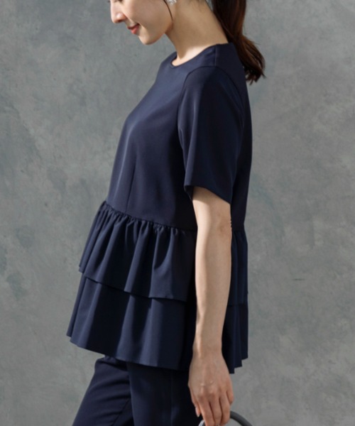 ブラウス シャツ 「SONO/ソーノ」「SONO NAVY/ソーノネイビー」ユーティリティティアードプルオーバー レディース SONO/ソーノ】【SONO NAVY/ソーノネイビー】ﾕｰﾃｨﾘﾃｨﾃｨｱｰﾄﾞPO
