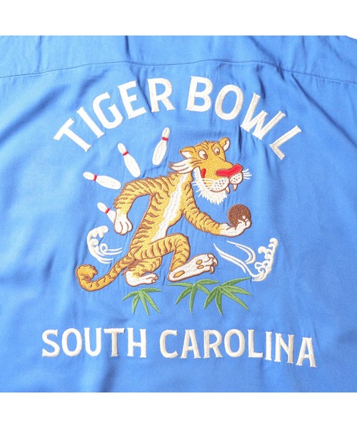 HOUSTON（ヒューストン） シャツ ボーリングシャツ(TIGER BOWL) メンズ