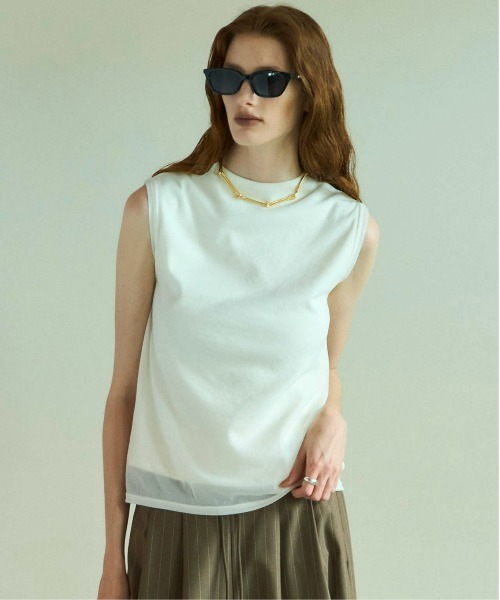MAISON SPECIAL タンクトップ ノースリーブ Reversible See