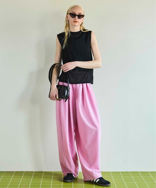 MAISON SPECIAL タンクトップ ノースリーブ Reversible See