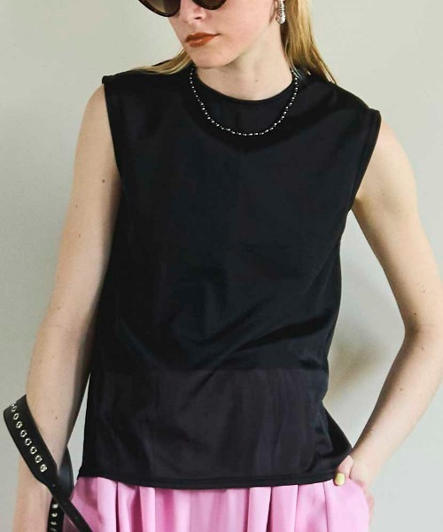 MAISON SPECIAL 花柄シースルータンクトップ FREEサイズ MAISON