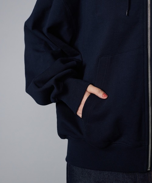 ONCILY 「ONCILY」 ジップアップパーカー LARGE ライトグレー
