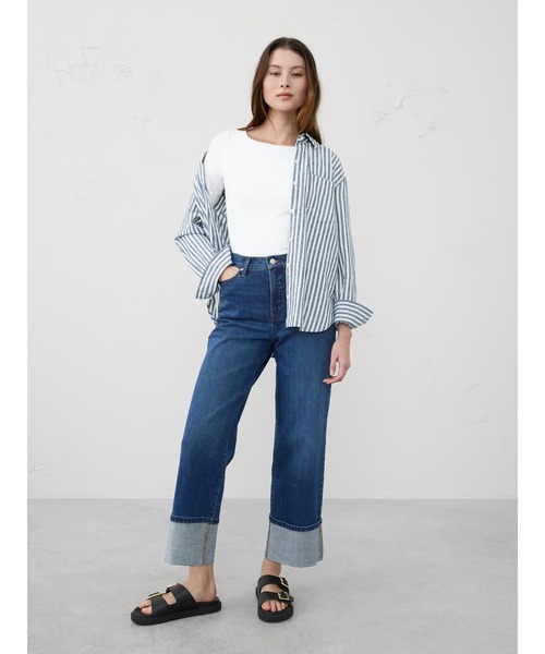 「BANANA REPUBLIC FACTORY STORE」 半袖カットソー X-SMALL ホワイト レディース