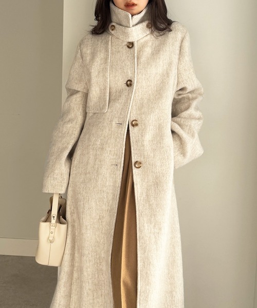 RANAN（ラナン） ステンカラーコート コート 2WAYステンカラーシャギー