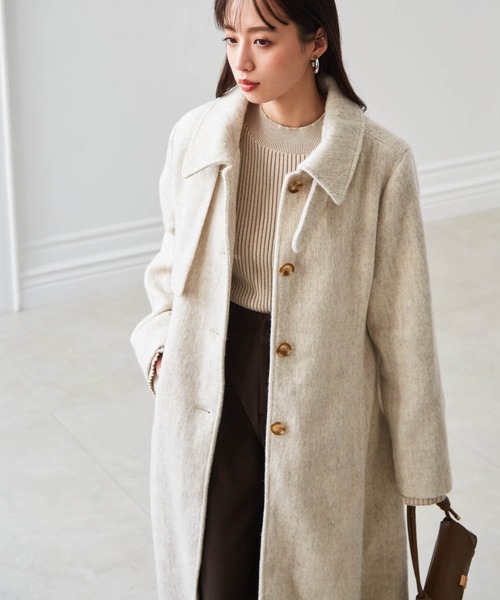 RANAN（ラナン） ステンカラーコート コート 2WAYステンカラーシャギー