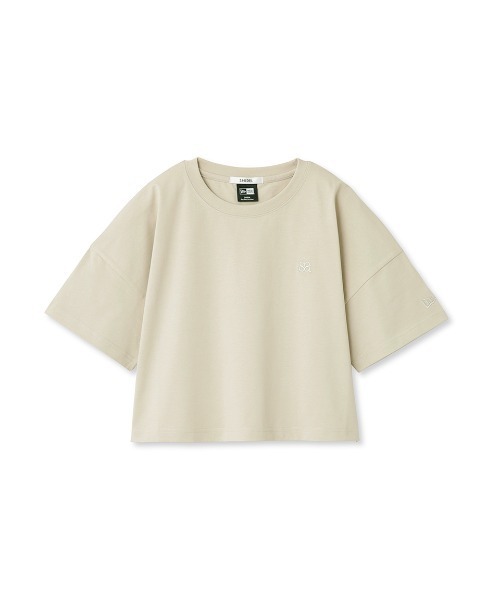 「NEW ERA」 半袖Tシャツ FREE ライトベージュ レディース