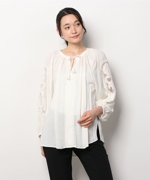 極美品 GRACE CONTINENTAL 花柄リボンブラウス 完売品 CI91X99_041_L.jpg