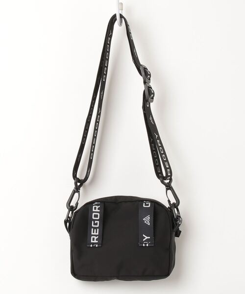 GREGORY ショルダーバッグ SOPHNET. ブラック GREGORY 「GREGORY」 ワンポイントショルダーバッグ - ブラック