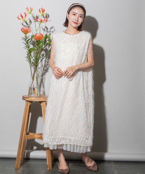 極美品✨フォクシー 定価10万 コットンリネンジャガードワンピースドレス 白 ドレス フリンジジャガード ワンピース : ZOZOTOWN Yahoo!店 - 通販