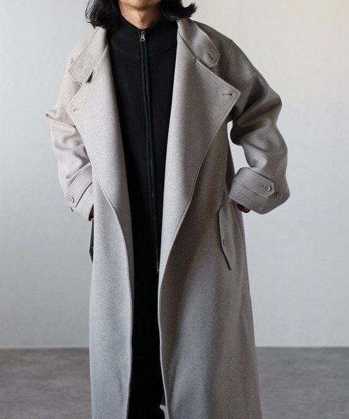 「CREARE -LINO-」 チェスターコート L グレー メンズ_画像8