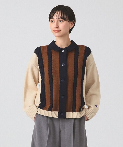 カーディガン 「別注」Champion / ニット カーディガン レディース