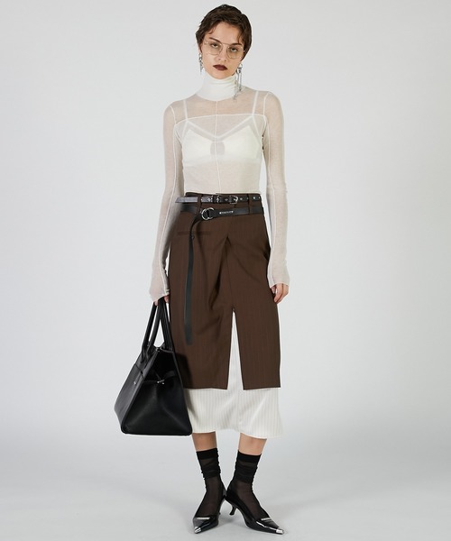 PRANK PROJECT スカート スーチングミディスカート / Suiting Midi