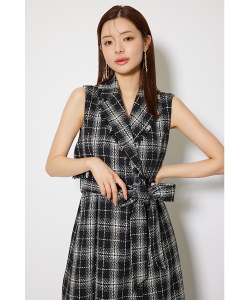 ベスト ジレ フリンジロングベスト 秋服 レディース rienda ベスト ジレ フリンジロングベスト 秋服 レディース