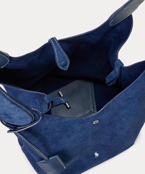 POLO RALPH LAUREN トートバッグ Polo Play スエード ミディアム
