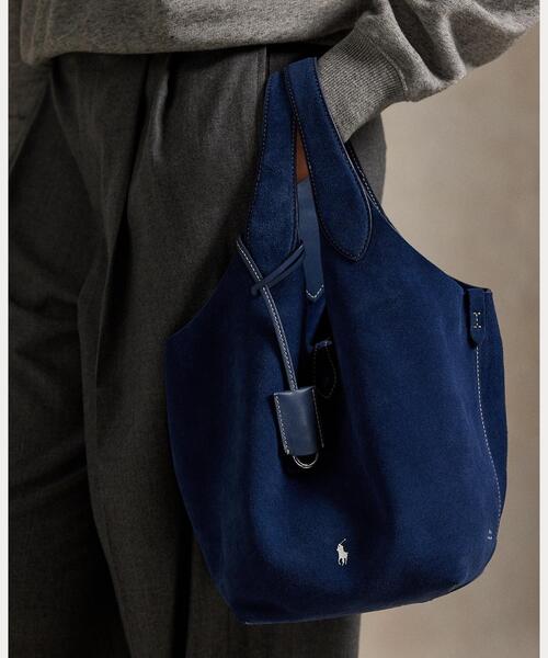 POLO RALPH LAUREN トートバッグ Polo Play スエード ミディアム