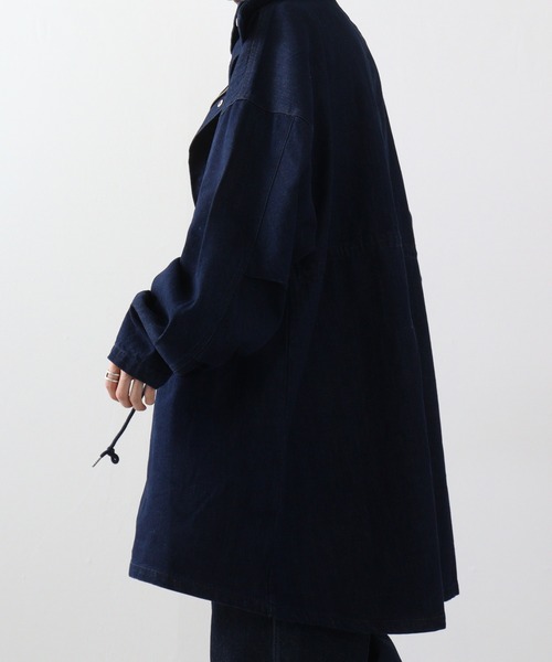 「FUNALIVE」 モッズコート L ネイビー メンズ_画像4