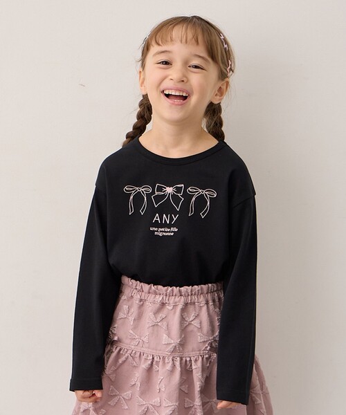 ANY（エニィ） tシャツ 「Good Price」 ANY刺繍 長袖Tシャツ キッズ