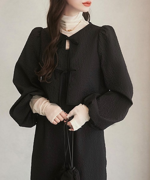 「Meiru」 長袖ブラウス LARGE ブラック レディース