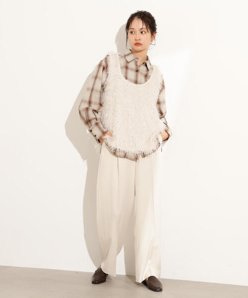 超美品✨nagonstans バックウオームコンビプルオーバー　ホワイト セール】ナイロンコンビトートバッグ（ショルダーバッグ）｜NANO