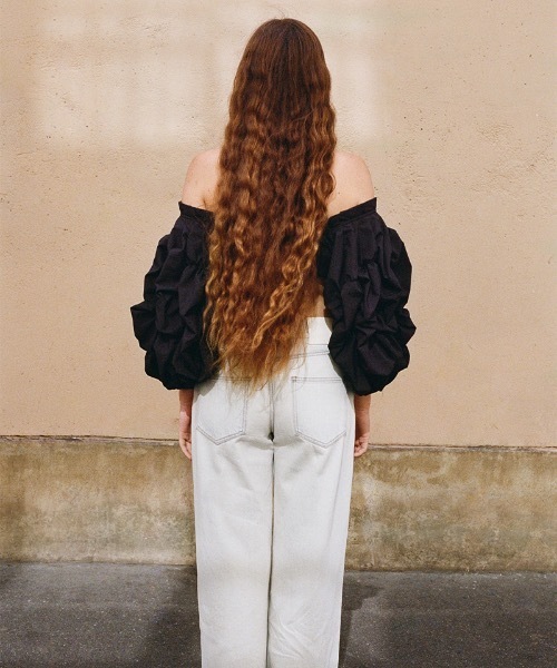 「leinwande」 7分袖ブラウス ONE SIZE ブラック レディース_画像5