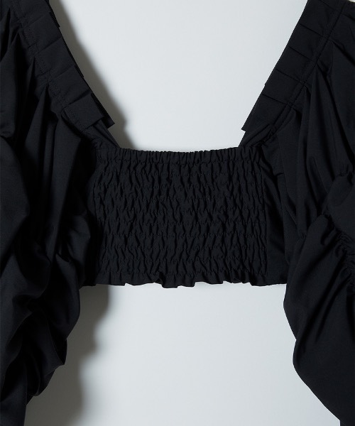 「leinwande」 7分袖ブラウス ONE SIZE ブラック レディース_画像8