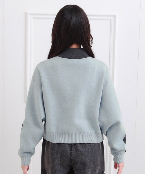 PINK-latte（ピンクラテ） ニット セーター もちもちハーフZIPニット