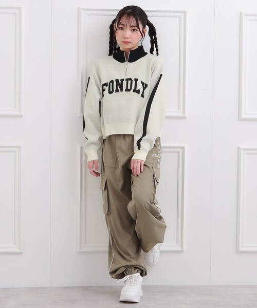 今季モデル❤️PING ❤️新品未使用❤️半袖ニット　Lサイズ キラキラシルバー 袖口キラキラニット リブプルオーバー（7206EM09