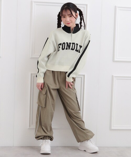 PINK-latte（ピンクラテ） ニット セーター もちもちハーフZIPニット