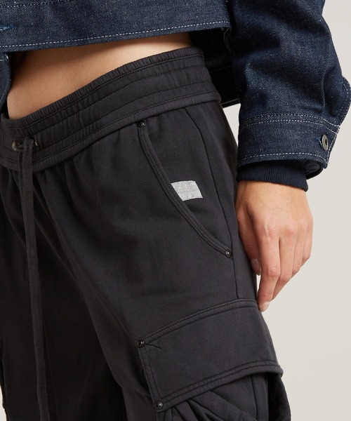 「G-STAR RAW」 カーゴパンツ SMALL ダークブラック レディース