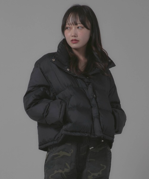 ダウンコート ダウンジャケット Stand Collar Jacket/スタンドネックダウンジャケット レディース